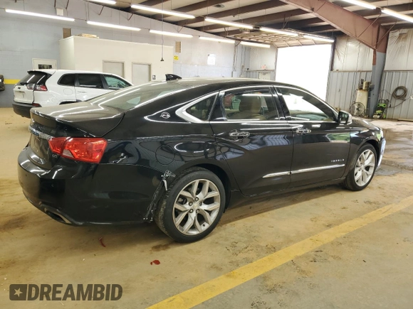 2015 Chevrolet Impala LTZ with VIN 2G1165S36F9194273, listed as a Copart auction lot 53735905 with 92,696 mi miles and Salvage Title. Bid and sale history available at DreamBid. Image 3.