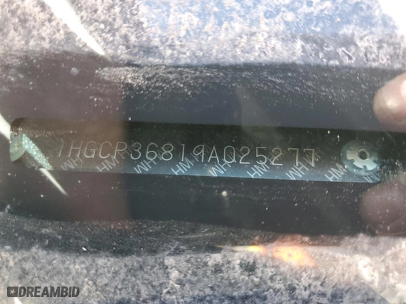 2009 Honda Accord Sdn EX-L with VIN 1HGCP36819A025277, listed as a Copart auction lot 46928575 with 182,164 mi miles and Salvage Title. Bid and sale history available at carsss.com. Image 14.