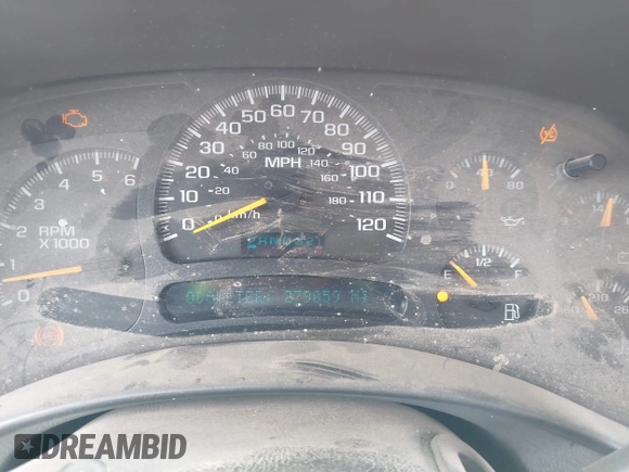 2005 Chevrolet Tahoe LS with VIN 1GNEC13V65J227051, listed as a IAAI auction lot 42100821 with 279,059 mi miles. Bid and sale history available at carsss.com. Image 7.