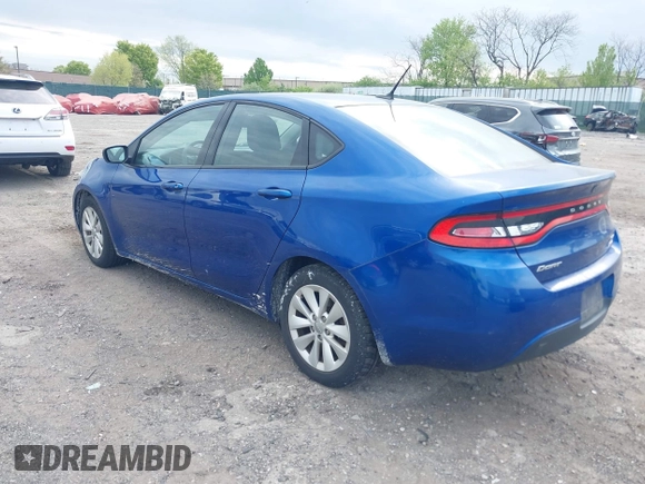 2014 Dodge Dart SXT with VIN 1C3CDFBB4ED851595, listed as a IAAI auction lot 42079628 with 121,986 mi miles. Bid and sale history available at carsss.com. Image 3.