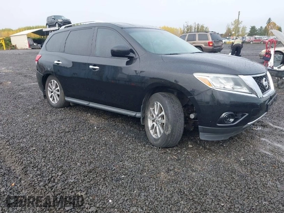 2015 Nissan Pathfinder SV with VIN 5N1AR2MN8FC706485, listed as a IAAI auction lot 40790335 with 123,342 mi miles. Bid and sale history available at carsss.com. Image 1.
