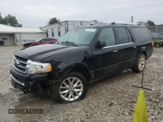 2017 Ford Expedition EL Limited with VIN 1FMJK2AT6HEA31721, listed as a Copart auction lot 43151515 with 144,388 mi miles and Salvage Title. Bid and sale history available at carsss.com. Image 1.