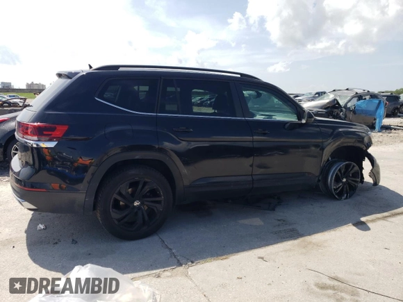 2021 Volkswagen Atlas SE with VIN 1V2WR2CA2MC575199, listed as a Copart auction lot 54933665 with 101,709 mi miles and Salvage title. Bid and sale history available at DreamBid. Image 3.