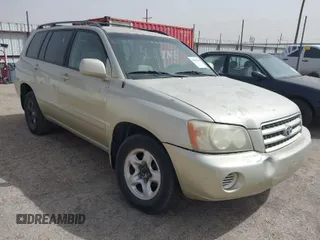 2001 Toyota Highlander z VIN JTEGD21A410002031, wystawiony jako IAAI lot #41841243 z przebiegiem 153 931 mil mil oraz . Historia ofert i sprzedaży dostępna na DreamBid. Obrazek 1.