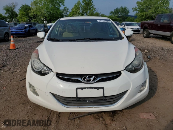 2013 Hyundai Elantra GLS z VIN 5NPDH4AE2DH257052, wystawiony jako Copart lot #59750455 z przebiegiem 70 580 mil mil oraz Szkoda całkowita • Salvage title. Historia ofert i sprzedaży dostępna na DreamBid. Obrazek 5.