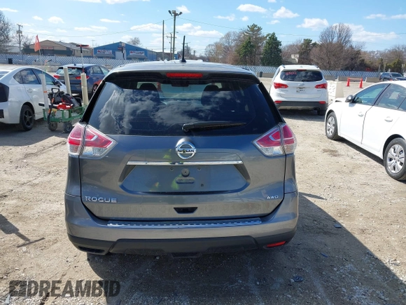 2015 Nissan Rogue S with VIN KNMAT2MVXFP527878, listed as a IAAI auction lot 41864389 with 87,305 mi miles and . Bid and sale history available at DreamBid. Image 16.
