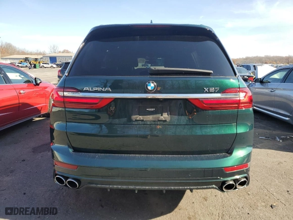 2022 BMW X7 ALPINA XB7 with VIN 5UXCX6C14N9M42846, listed as a Copart auction lot 81960834 with 29,141 mi miles and Salvage Title. Bid and sale history available at carsss.com. Image 6.