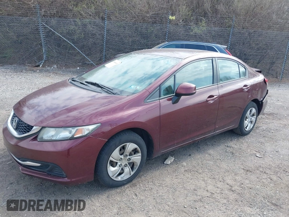 2013 Honda Civic LX with VIN 19XFB2F51DE268944, listed as a IAAI auction lot 41900014 with 168,348 mi miles and . Bid and sale history available at DreamBid. Image 18.