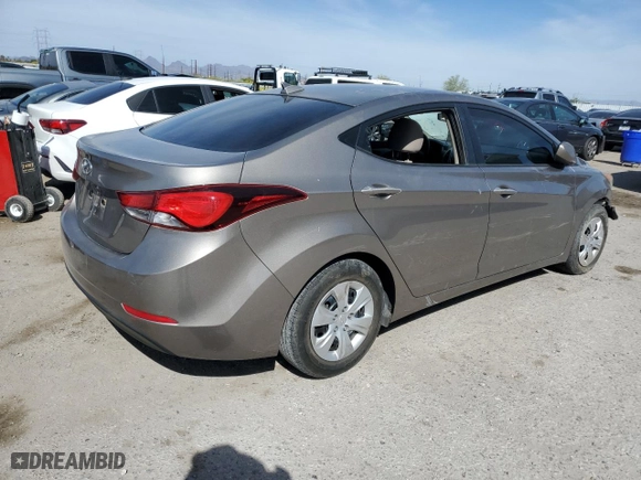2016 Hyundai Elantra SE with VIN 5NPDH4AE5GH685119, listed as a Copart auction lot 50834835 with 59,523 mi miles and Salvage Title. Bid and sale history available at carsss.com. Image 3.