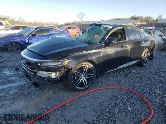 2021 Honda Accord Touring z VIN 1HGCV2F98MA013015, wystawiony jako Copart lot #88510475 z przebiegiem Nie podano mil oraz Szkoda całkowita • Salvage title. Historia ofert i sprzedaży dostępna na DreamBid. Obrazek 1.
