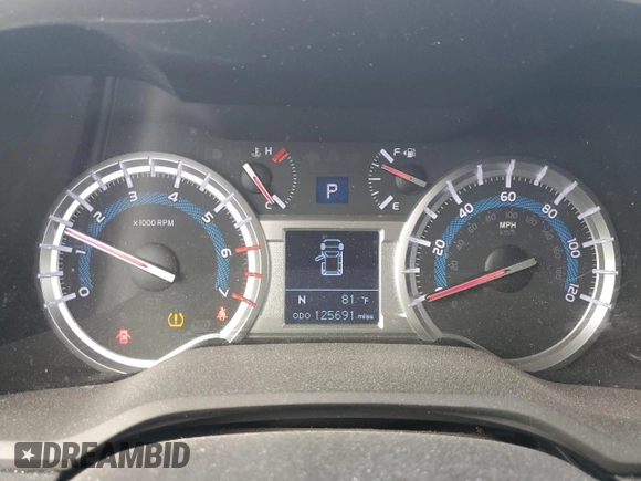 2015 Toyota 4Runner Limited with VIN JTEBU5JR0F5233343, listed as a Copart auction lot 50716345 with 125,691 mi miles and Salvage Title. Bid and sale history available at DreamBid. Image 9.