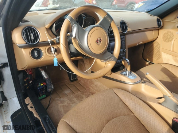 2009 Porsche Boxster with VIN WP0CA29849S710180, listed as a Copart auction lot 76327284 with 0 mi miles and Non Repairable. Bid and sale history available at carsss.com. Image 8.