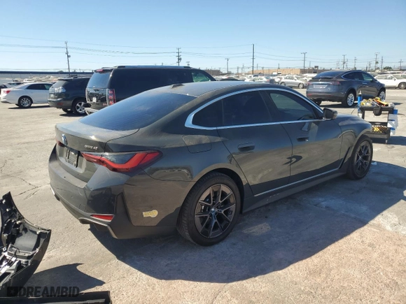 2022 BMW i4 eDrive40 with VIN WBY73AW02NFN19797, listed as a Copart auction lot 72844893 with 14,353 mi miles. Bid and sale history available at carsss.com. Image 3.