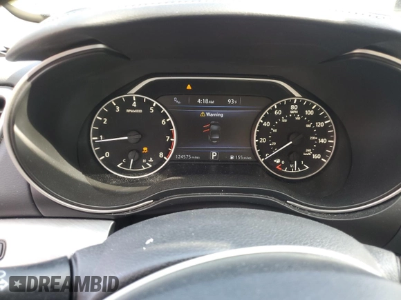 2016 Nissan Maxima SL with VIN 1N4AA6APXGC903559, listed as a Copart auction lot 61213525 with 124,575 mi miles and Salvage title. Bid and sale history available at DreamBid. Image 9.