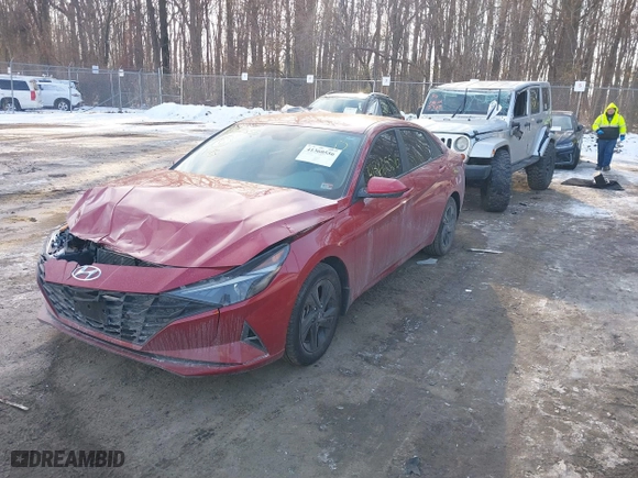 2023 Hyundai Elantra SEL with VIN KMHLM4AG1PU416433, listed as a IAAI auction lot 41360556 with 33,812 mi miles. Bid and sale history available at carsss.com. Image 2.