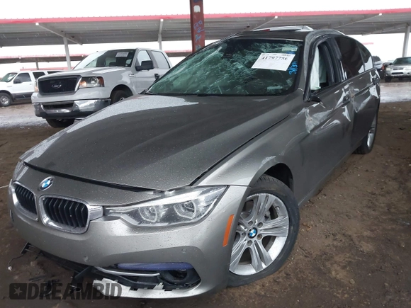2016 BMW 3 Series 328i with VIN WBA8E9G51GNT84388, listed as a IAAI auction lot 41797756 with 86,807 mi miles. Bid and sale history available at carsss.com. Image 17.