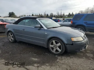 2005 Audi A4 1.8T with VIN WAUAC48H85K004271, listed as a Copart auction lot 46900405 with 186,470 mi miles and Salvage Title. Bid and sale history available at carsss.com. Image 4.