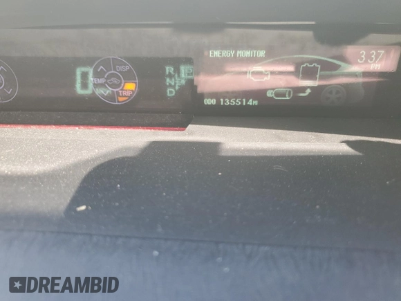 2014 Toyota Prius Four with VIN JTDKN3DU6E1773808, listed as a Copart auction lot 52548465 with 135,514 mi miles and Salvage Title. Bid and sale history available at carsss.com. Image 9.