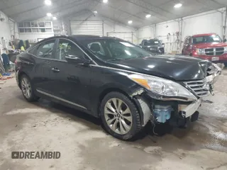 2013 Hyundai Azera with VIN KMHFG4JG4DA218608, listed as a IAAI auction lot 41601792 with 101,846 mi miles. Bid and sale history available at carsss.com. Image 1.