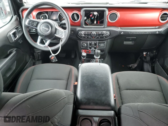 2023 Jeep Wrangler Rubicon with VIN 1C4HJXFG8PW653101, listed as a Copart auction lot 47422165 with 13,532 mi miles and Salvage title. Bid and sale history available at DreamBid. Image 8.