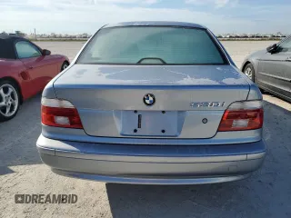 2002 BMW 5 Series 530iA with VIN WBADT63442CH99647, listed as a Copart auction lot 76080444 with 0 mi miles and Salvage Title. Bid and sale history available at carsss.com. Image 6.