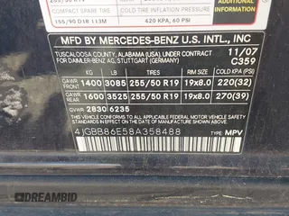 2008 Mercedes-Benz M 350 z VIN 4JGBB86E58A358488, wystawiony jako IAAI lot #42489524 z przebiegiem 165 738 mil mil oraz . Historia ofert i sprzedaży dostępna na DreamBid. Obrazek 9.