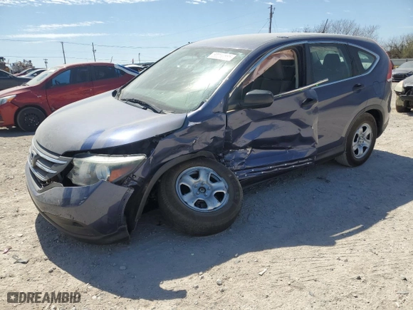 2013 Honda CR-V LX with VIN 2HKRM4H32DH694796, listed as a Copart auction lot 50280885 with 95,203 mi miles and Salvage Title. Bid and sale history available at carsss.com. Image 1.