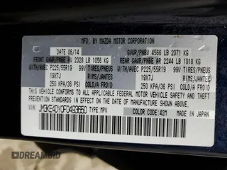 2015 Mazda CX-5 Grand Touring with VIN JM3KE4DY0F0493650, listed as a Copart auction lot 86371104 with 226,752 mi miles and Non Repairable. Bid and sale history available at DreamBid. Image 15.
