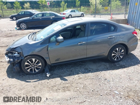 2013 Honda Civic EX with VIN 2HGFB2F86DH523443, listed as a IAAI auction lot 42199685 with 189,804 mi miles and . Bid and sale history available at DreamBid. Image 14.
