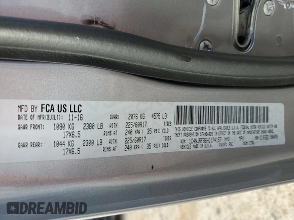 2017 Jeep Patriot High Altitude with VIN 1C4NJRFB6HD174157, listed as a Copart auction lot 46486695 with 146,768 mi miles and Salvage Title. Bid and sale history available at DreamBid. Image 15.
