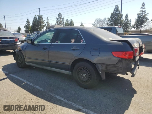 2005 Honda Accord LX с VIN 1HGCM56405A167776, выставлен на аукционе Copart как лот 61682855 с пробегом 186 017 миль миль и Списание • Salvage title. История ставок и продаж доступна на DreamBid. Изображение 2.