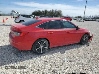 2022 Honda Civic Sedan Touring with VIN 2HGFE1F97NH306852, listed as a Copart auction lot 49012035 with 52,258 mi miles and Salvage Title. Bid and sale history available at carsss.com. Image 3.