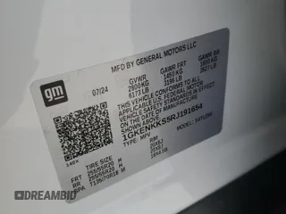 2024 GMC Acadia FWD Elevation z VIN 1GKENKKS5RJ191654, wystawiony jako Copart lot #49637405 z przebiegiem 6 674 mil mil oraz Szkoda całkowita • Salvage title. Historia ofert i sprzedaży dostępna na DreamBid. Obrazek 14.