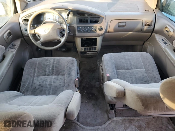 2002 Toyota Sienna LE with VIN 4T3ZF13C72U493367, listed as a Copart auction lot 46255805 with 167,425 mi miles and Salvage title. Bid and sale history available at DreamBid. Image 8.