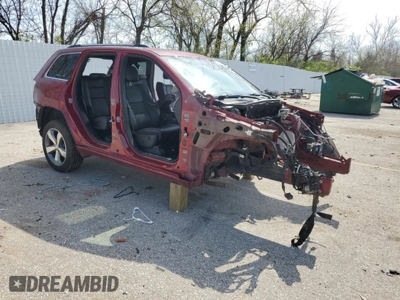 2014 Jeep Grand Cherokee Overland with VIN 1C4RJFCGXEC123682, listed as a Copart auction lot 51152265 with Not Provided miles and Salvage Title. Bid and sale history available at DreamBid. Image 4.