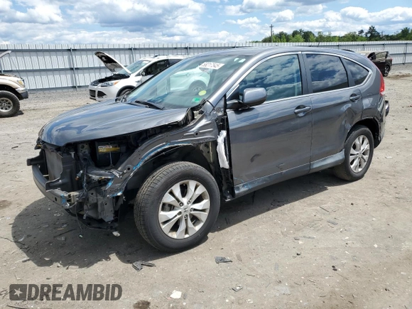 2014 Honda CR-V EX z VIN 2HKRM4H52EH701054, wystawiony jako Copart lot #58217545 z przebiegiem 37 519 mil mil oraz Szkoda całkowita • Salvage title. Historia ofert i sprzedaży dostępna na DreamBid. Obrazek 1.