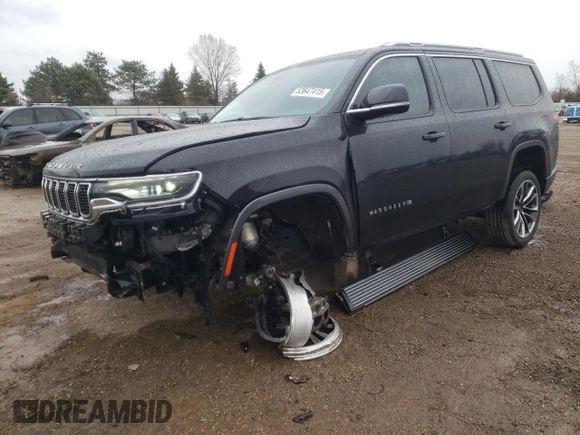 2022 Jeep Wagoneer Series III with VIN 1C4SJVDT6NS128150, listed as a Copart auction lot 53647415 with 47,043 mi miles and Salvage title. Bid and sale history available at DreamBid. Image 1.