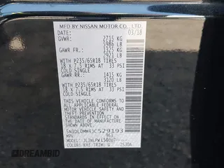 2018 Infiniti QX60 with VIN 5N1DL0MM4JC529193, listed as a IAAI auction lot 42091013 with 202,602 mi miles. Bid and sale history available at carsss.com. Image 9.