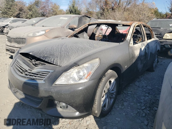 2015 Infiniti Q40 with VIN JN1CV6AR9FM523410, listed as a Copart auction lot 79097934 with Not Provided miles and Salvage Title. Bid and sale history available at carsss.com. Image 1.