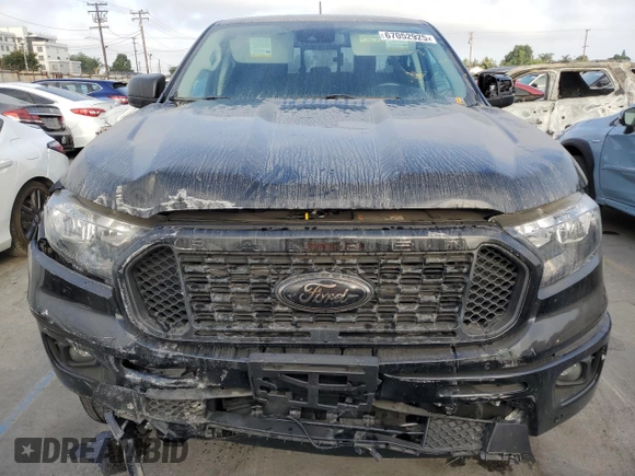 2023 Ford Ranger XL with VIN 1FTER4EH4PLE04252, listed as a Copart auction lot 67052925 with 20,307 mi miles and Salvage title. Bid and sale history available at DreamBid. Image 5.