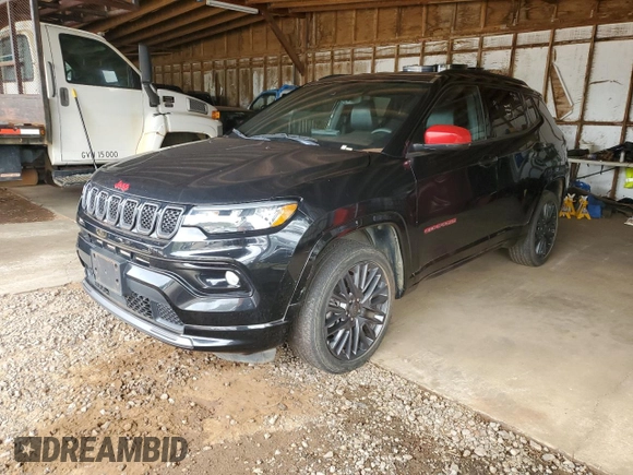 2023 Jeep Compass (RED) Edition с VIN 3C4NJDCN0PT511447, выставлен на аукционе Copart как лот 52652105 с пробегом 24 610 миль миль и Списание • Salvage title. История ставок и продаж доступна на DreamBid. Изображение 1.