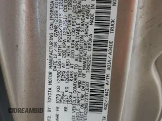 2007 Toyota Tacoma с VIN 5TETX22N97Z371620, выставлен на аукционе Copart как лот 57524715 с пробегом Не указан миль и Чистый • Clean title. История ставок и продаж доступна на DreamBid. Изображение 12.