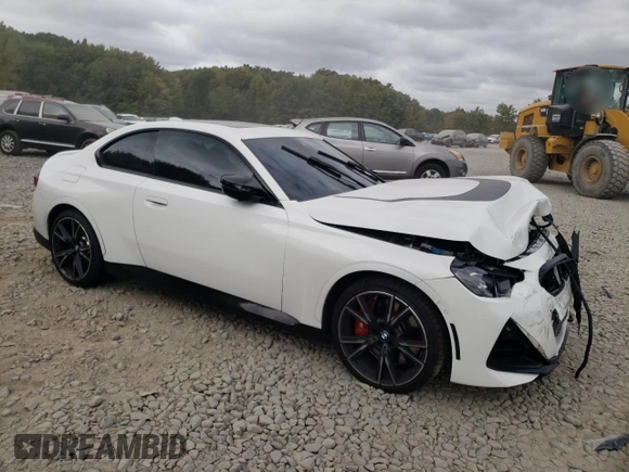 2022 BMW 2 Series M240i xDrive with VIN 3MW53CM06N8C78548, listed as a Copart auction lot 72563094 with 30,129 mi miles and Salvage Title. Bid and sale history available at carsss.com. Image 4.