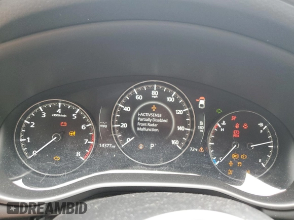 2024 Mazda 3 S Preferred with VIN JM1BPALM3R1657763, listed as a Copart auction lot 63000355 with 14,377 mi miles and Salvage title. Bid and sale history available at DreamBid. Image 9.
