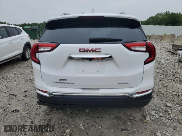 2024 GMC Terrain SLT with VIN 3GKALVEGXRL275104, listed as a Copart auction lot 60019185 with 10,127 mi miles and Salvage title. Bid and sale history available at DreamBid. Image 6.