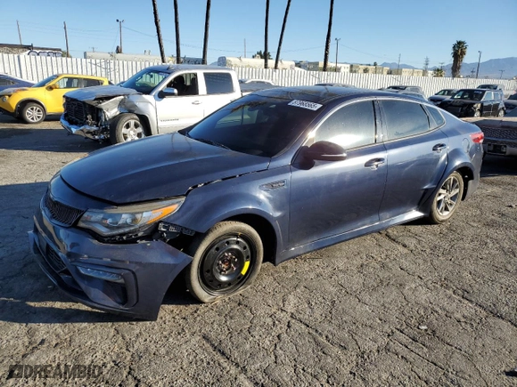 2019 Kia Optima SX with VIN 5XXGW4L20KG315190, listed as a Copart auction lot 87968565 with 99,161 mi miles and Salvage Title. Bid and sale history available at carsss.com. Image 1.