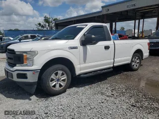 2019 Ford F-150 XL with VIN 1FTMF1CBXKKD95007, listed as a Copart auction lot 51616095 with 156,260 mi miles and Salvage Title. Bid and sale history available at carsss.com. Image 1.