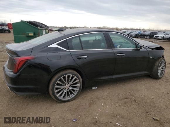 2020 Cadillac CT5 Premium Luxury with VIN 1G6DT5RK5L0155824, listed as a Copart auction lot 49503275 with 68,400 mi miles and Salvage Title. Bid and sale history available at DreamBid. Image 3.