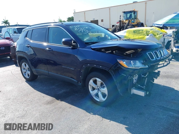 2021 Jeep Compass Latitude с VIN 3C4NJCBB9MT592610, выставлен на аукционе IAAI как лот 37480459 с пробегом 47 607 миль миль и . История ставок и продаж доступна на DreamBid. Изображение 1.