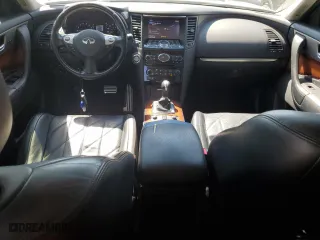 2014 Infiniti QX70 with VIN JN8CS1MWXEM412393, listed as a Copart auction lot 71877304 with 86,401 mi miles and Salvage Title. Bid and sale history available at carsss.com. Image 8.